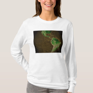 Topographische Karte von Erde T-Shirt