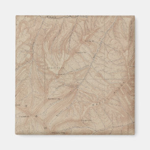 Topographische Karte, Yellowstone National Part, W Magnet