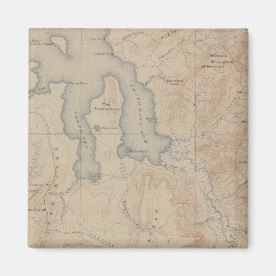 Topographische Karte, Yellowstone National Part, W Magnet