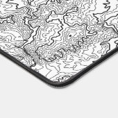 Topographische Maus Pad White Long Big Extended Ga Schreibtischunterlage (Ecke)