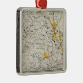 Topographische und Glazial- Karte des New Silbernes Ornament (Rechts)