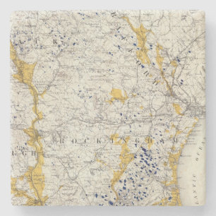 Topographische und Glazial- Karte des New Steinuntersetzer