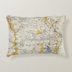 Topographische und Glazial- Karte des New Zierkissen