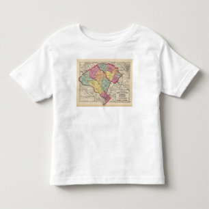 Topographischer Atlas von Maryland-Landkreisen 2 Kleinkind T-shirt