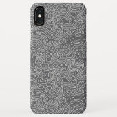 Topographischer | Holzkohle | iPhone XS maximaler Case-Mate iPhone Hülle (Rückseite)