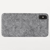 Topographischer | Holzkohle | iPhone XS maximaler Case-Mate iPhone Hülle (Rückseite (Horizontal))