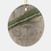 Topographisches Diagramm des Schlachtfeldes des Keramikornament (Links)