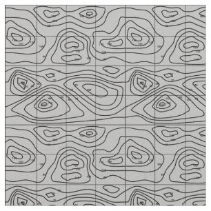 topographisches kartografisches graues Gewebe Stoff
