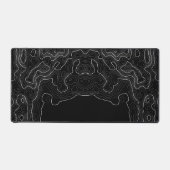 topographisches Mauspad xxl schwarz Schreibtischunterlage (Vorderseite)