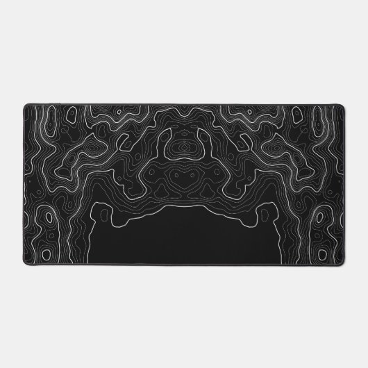 topographisches Mauspad xxl schwarz Schreibtischunterlage (Vorderseite)