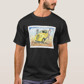 Topolino Fiat 1937 Wasserfarbe in Italien gemacht. T-Shirt