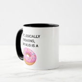 Topologisch sprechender Donut Topology Joke Tasse (Vorderseite Links)