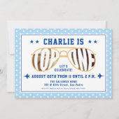 TopOne-Pilot zum ersten Geburtstag Einladung (Vorderseite)