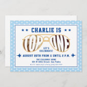 TopOne-Pilot zum ersten Geburtstag Einladung (Vorne/Hinten)