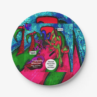 Toppally Krieger 2 Papier- und Party-Teller Pappteller