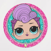 Topper Lol Surprise Glitter 2 Etiketten (Design 1)