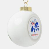 Toppur-Schmuck Keramik Kugel-Ornament (Links)