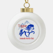 Toppur-Schmuck Keramik Kugel-Ornament (Vorderseite)