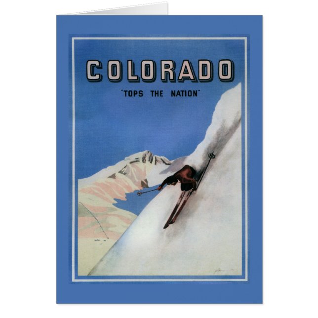 Tops the Nation - Skiing Promotionplakat (Vorne)