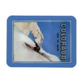 Tops the Nation - Skiing Promotionplakat Magnet (Horizontal)