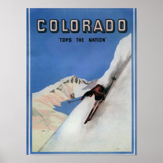 Tops the Nation - Skiing Promotionplakat Poster (Vorne)