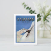 Tops the Nation - Skiing Promotionplakat Postkarte (Stehend Vorderseite)