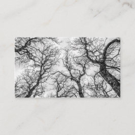 Tops von gekrönten, seltsamen Bäumen Visitenkarte