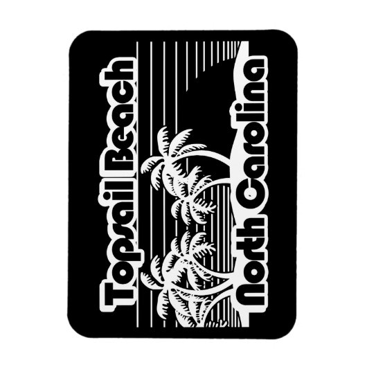 Topsail Beach North Carolina Magnet (Vertikal)