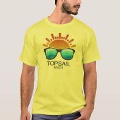 Topsail Beach North Carolina Sonnenbrille T-Shirt (Vorderseite)