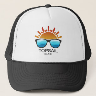 Topsail Beach North Carolina Sonnenbrille Truckerkappe
