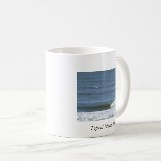Topsail Insel, NC-Kaffee-Tasse Kaffeetasse (VorderseiteRechts)