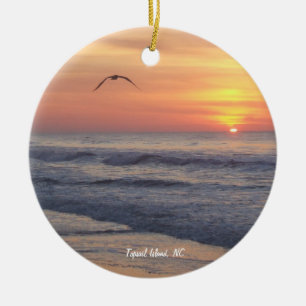 Topsail Insel, NC Keramik Ornament
