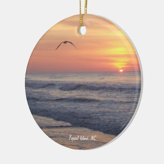 Topsail Insel, NC Keramik Ornament (Links)