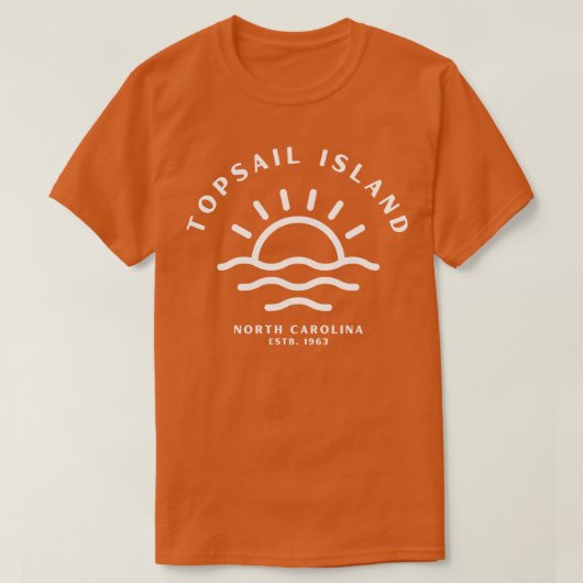 Topsail Island North olina Sunrise 2 T-Shirt (Design vorne)