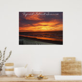 Topsail Island Sunrise Poster (Küche)