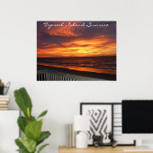 Topsail Island Sunrise Poster (Heimbüro)