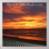 Topsail Island Sunrise Print Poster (Vorne)