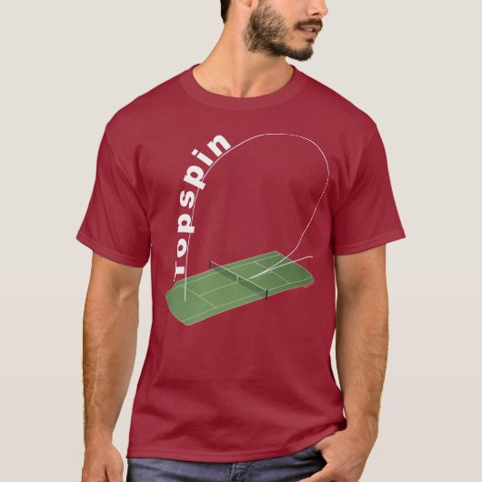 Topspin Tennisplatz T-Shirt (Vorderseite)