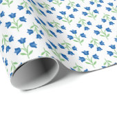 Topsy Tulip in Blue and Green Geschenkpapier (Rolleneckpunkt)