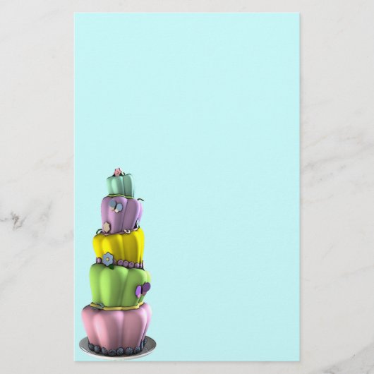 Topsy Turvy Cake Briefpapier (Vorderseite)