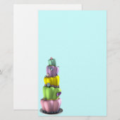 Topsy Turvy Cake Briefpapier (Vorne/Hinten)