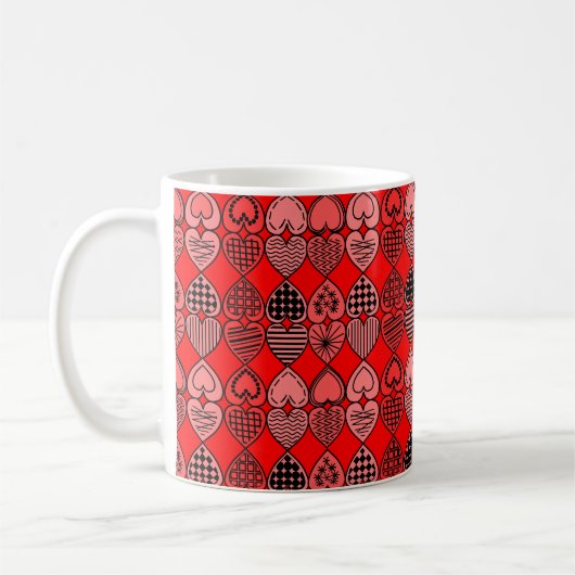 Topsy Turvy Hearts Kaffeetasse (Links)