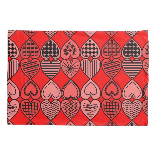 Topsy Turvy Hearts Kissenbezug (Rückseite)