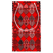 Topsy Turvy Hearts Kleine Geschenktüte (Rückseite)