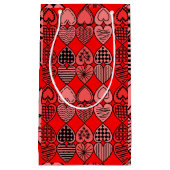 Topsy Turvy Hearts Kleine Geschenktüte (Vorderseite)