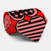 Topsy Turvy Hearts Krawatte (Gerollt)