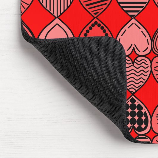 Topsy Turvy Hearts Mousepad (Ecke)