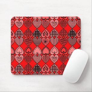 Topsy Turvy Hearts Mousepad