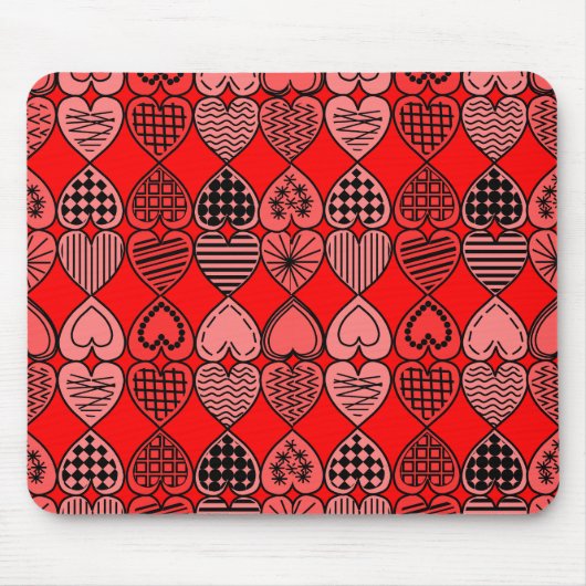 Topsy Turvy Hearts Mousepad (Vorne)