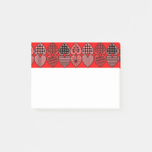 Topsy Turvy Hearts Post-it Klebezettel